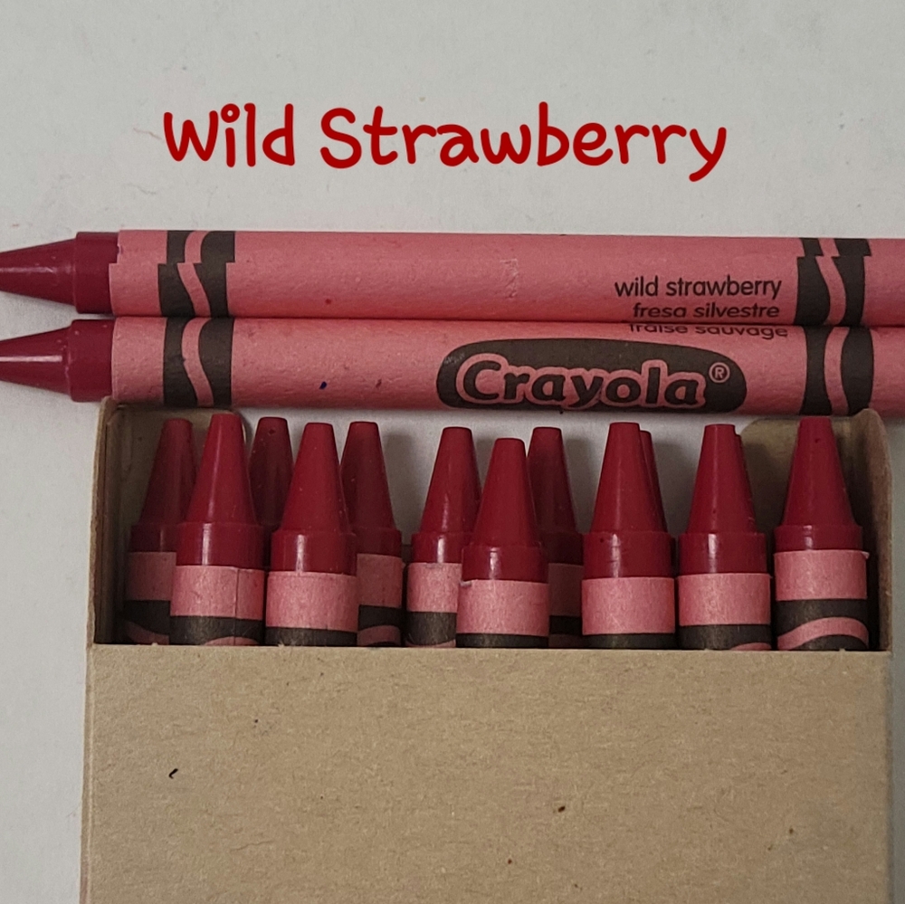 16ct Crayola Crayons (WildStrawberry) Single Color Bulk Lot